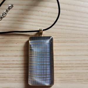 Blue and Gold Pendant